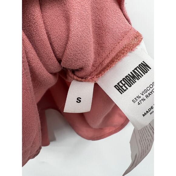 Reformation Women's Lightweight Casual Tank Top Sleeveless Deep Pink Size S - Picture 3 of 7